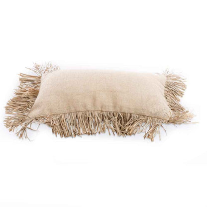 JUTE BONITA RECTANGULAR CUSHION COVER | NATURAL
