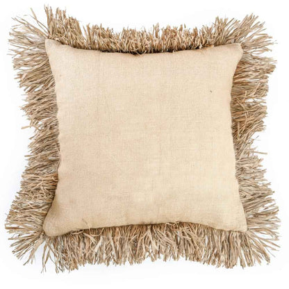 JUTE BONITA SQUARE CUSHION COVER | NATURAL | 2 SIZES
