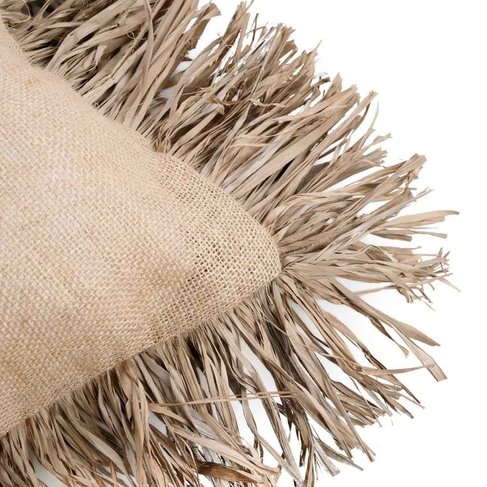 JUTE BONITA SQUARE CUSHION COVER | NATURAL | 2 SIZES