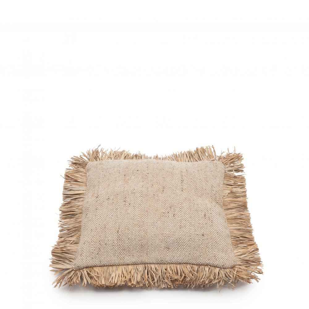 JUTE BONITA SQUARE CUSHION COVER | NATURAL | 2 SIZES