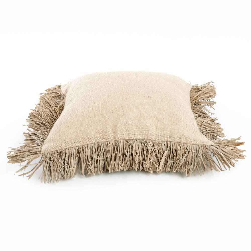 JUTE BONITA SQUARE CUSHION COVER | NATURAL | 2 SIZES
