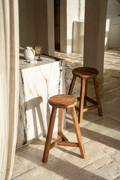 KABUKI BAR STOOL | RECLAIMED TEAK