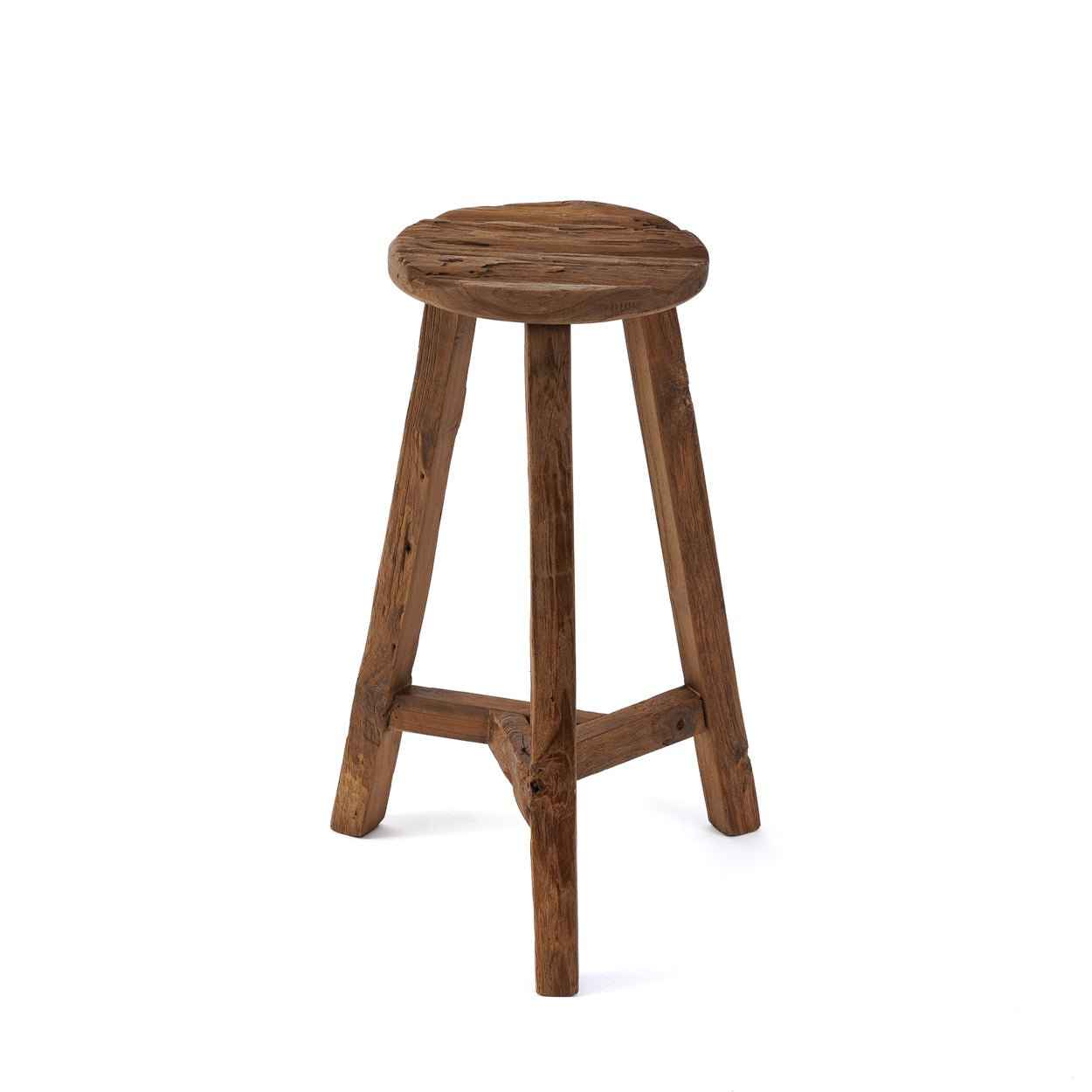 KABUKI BAR STOOL | RECLAIMED TEAK