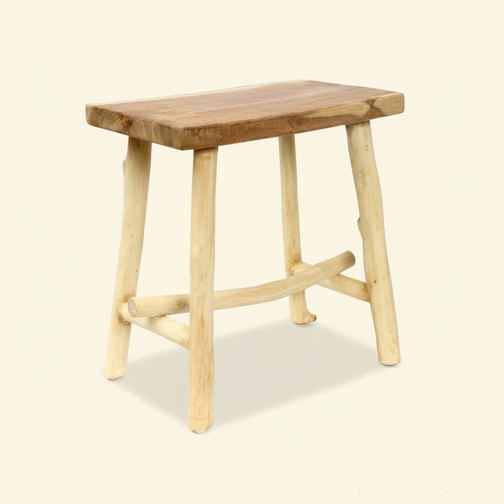 KALAK STOOL + SIDE TABLE | NATURAL | IN-OUTDOORS