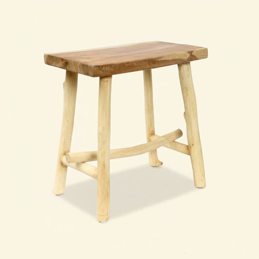 KALAK STOOL + SIDE TABLE | NATURAL | IN-OUTDOORS