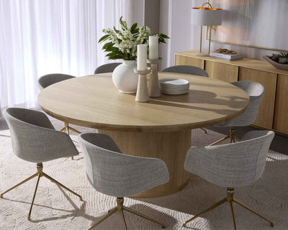 KALLA 68" ROUND DINING TABLE