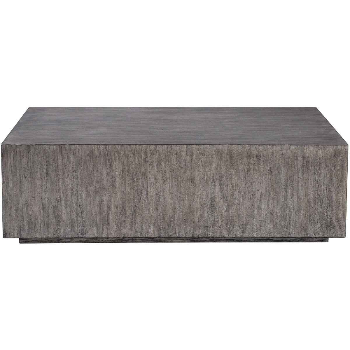 KAREEM METALLIC GRAY BLOCK COFFEE TABLE