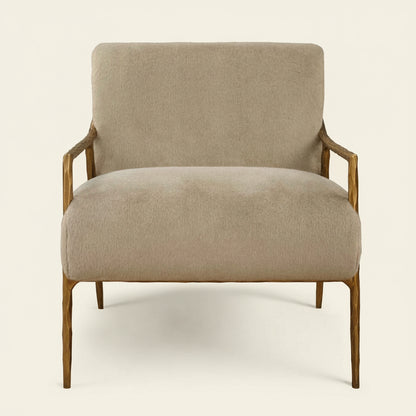 KASHMIR AGED GOLD ARM CHAIR