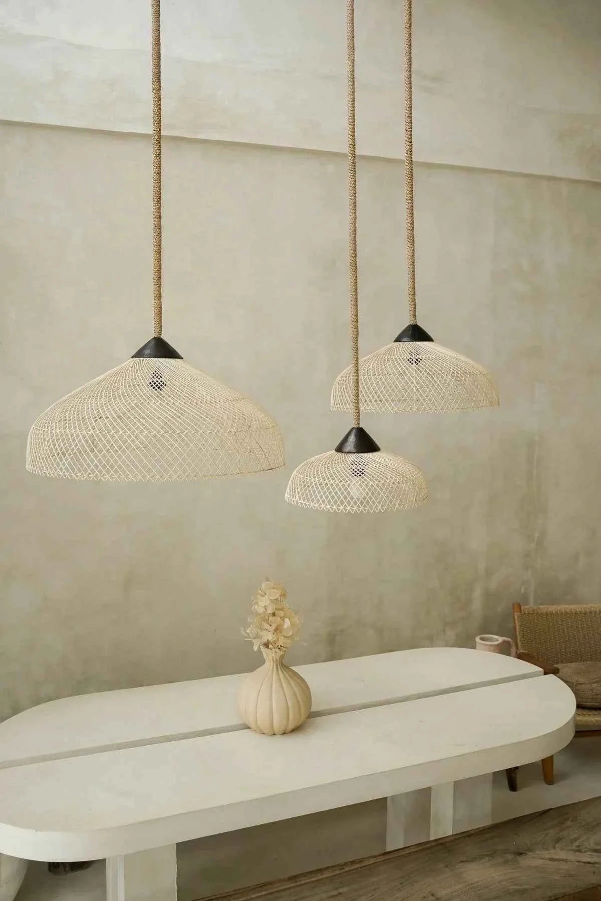 KAYU ATAL PENDANT | NATURAL RATTAN | XL