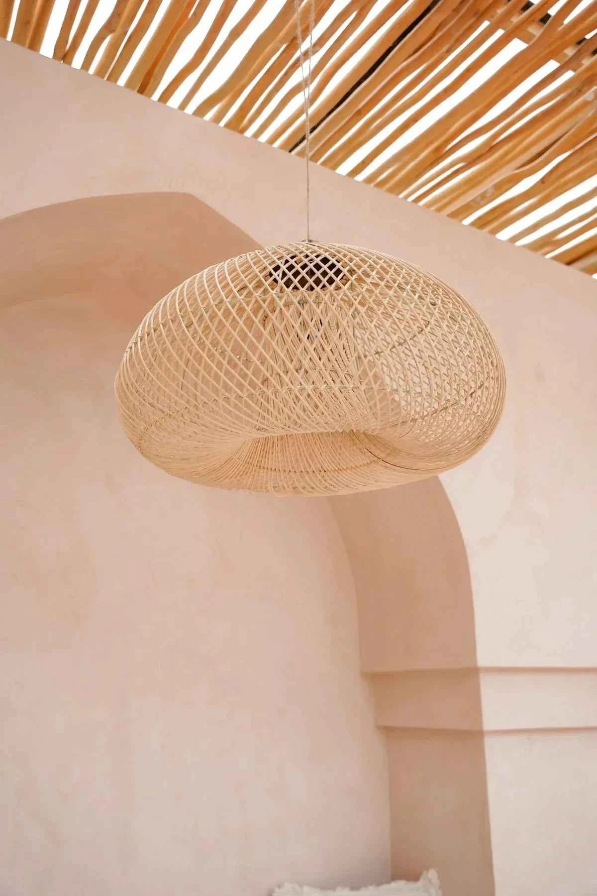 KAYU PENDANT | NATURAL RATTAN | LARGE