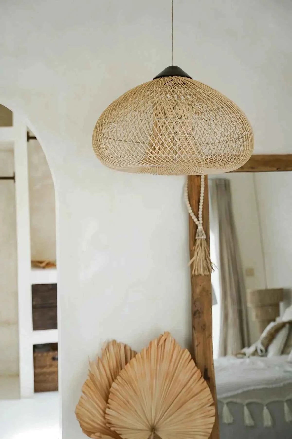 KAYU PENDANT | NATURAL RATTAN | LARGE