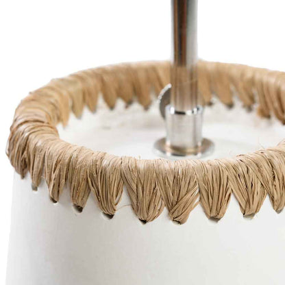 KISKA TABLE LAMP | WHITE + NATURAL