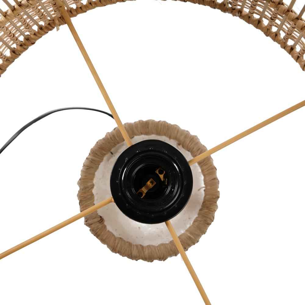 KISKA TABLE LAMP | WHITE + NATURAL