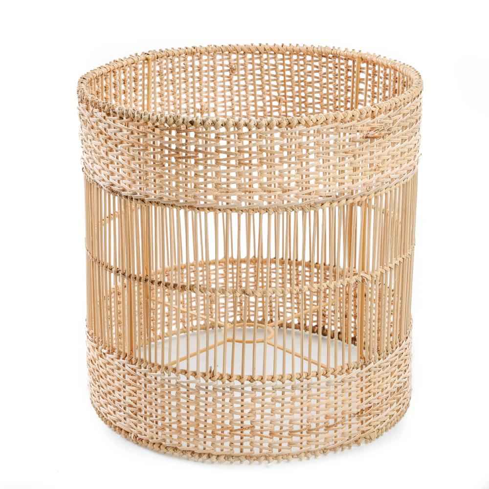 KISKA TABLE LAMP | WHITE + NATURAL