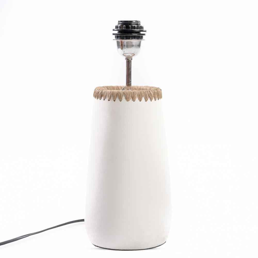 KISKA TABLE LAMP | WHITE + NATURAL