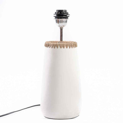 KISKA TABLE LAMP | WHITE + NATURAL