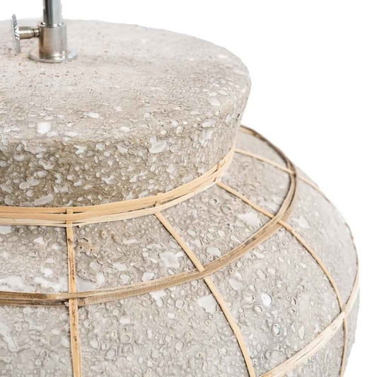 KITHIRA TABLE LAMP | NATURAL + CONCRETE