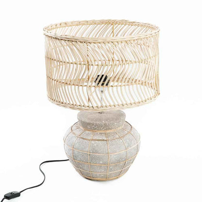 KITHIRA TABLE LAMP | NATURAL + CONCRETE