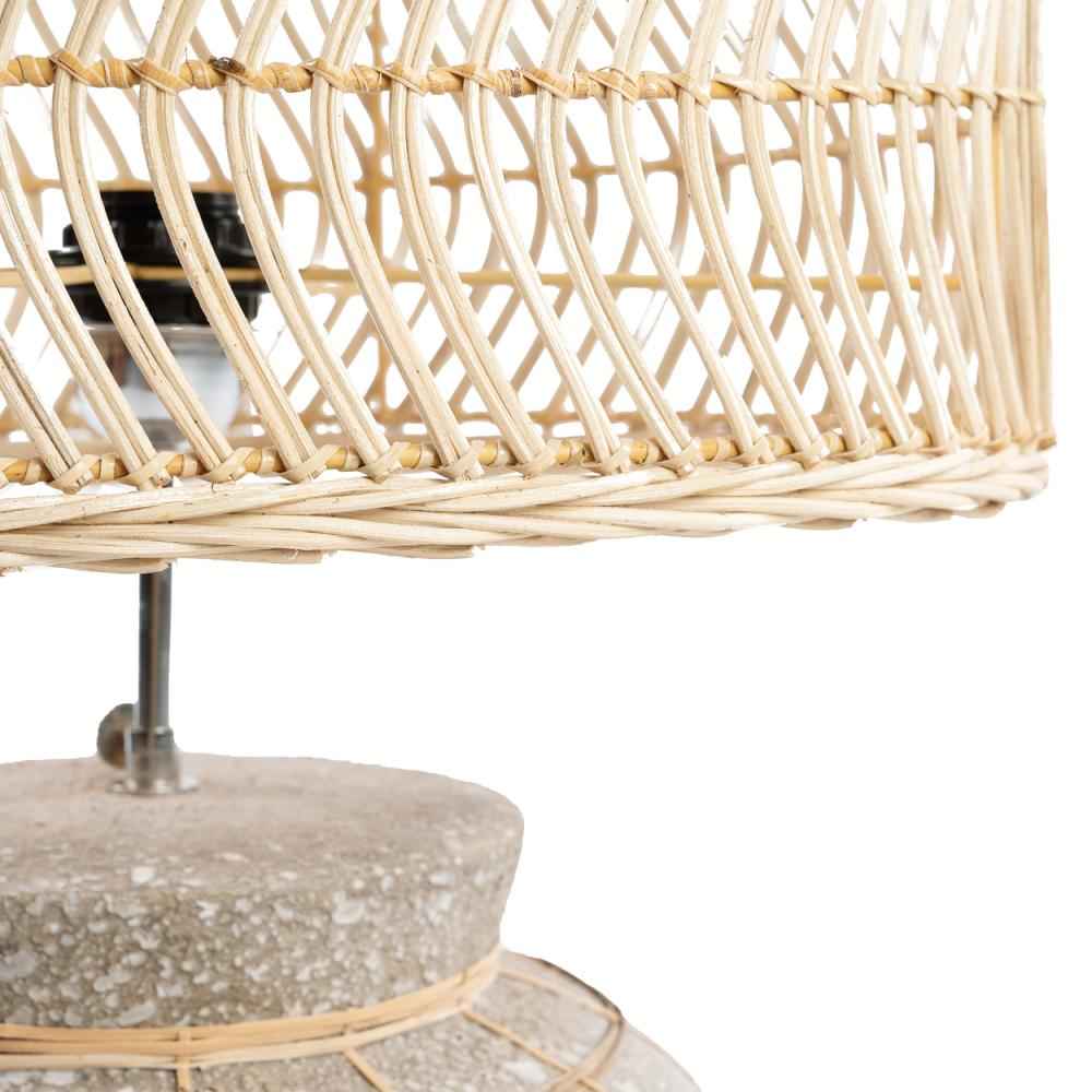 KITHIRA TABLE LAMP | NATURAL + CONCRETE