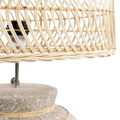 KITHIRA TABLE LAMP | NATURAL + CONCRETE