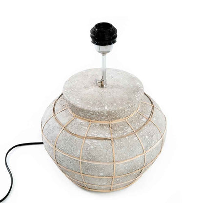 KITHIRA TABLE LAMP | NATURAL + CONCRETE