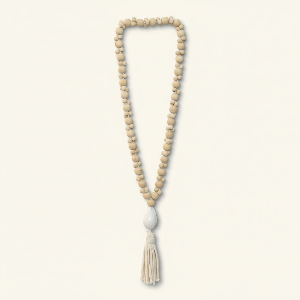 Kubu Necklace | Natural + White - Green Design Gallery