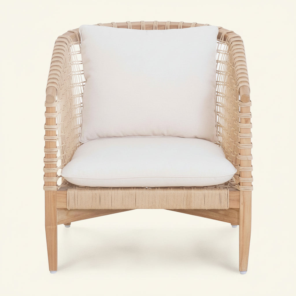 KUNA NATURAL TEAK OUTDOOR ARM CHAIR