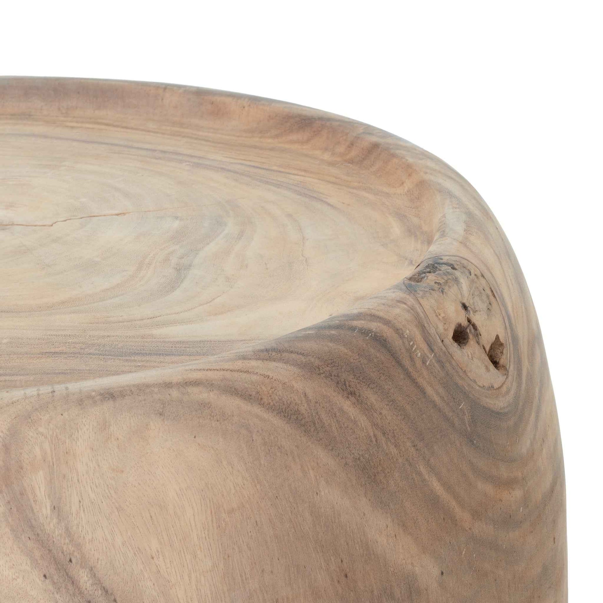 KUNYE SIDE TABLE + STOOL | NATURAL