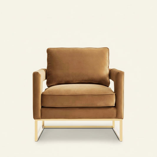 LAURENT VELVET ARM CHAIR