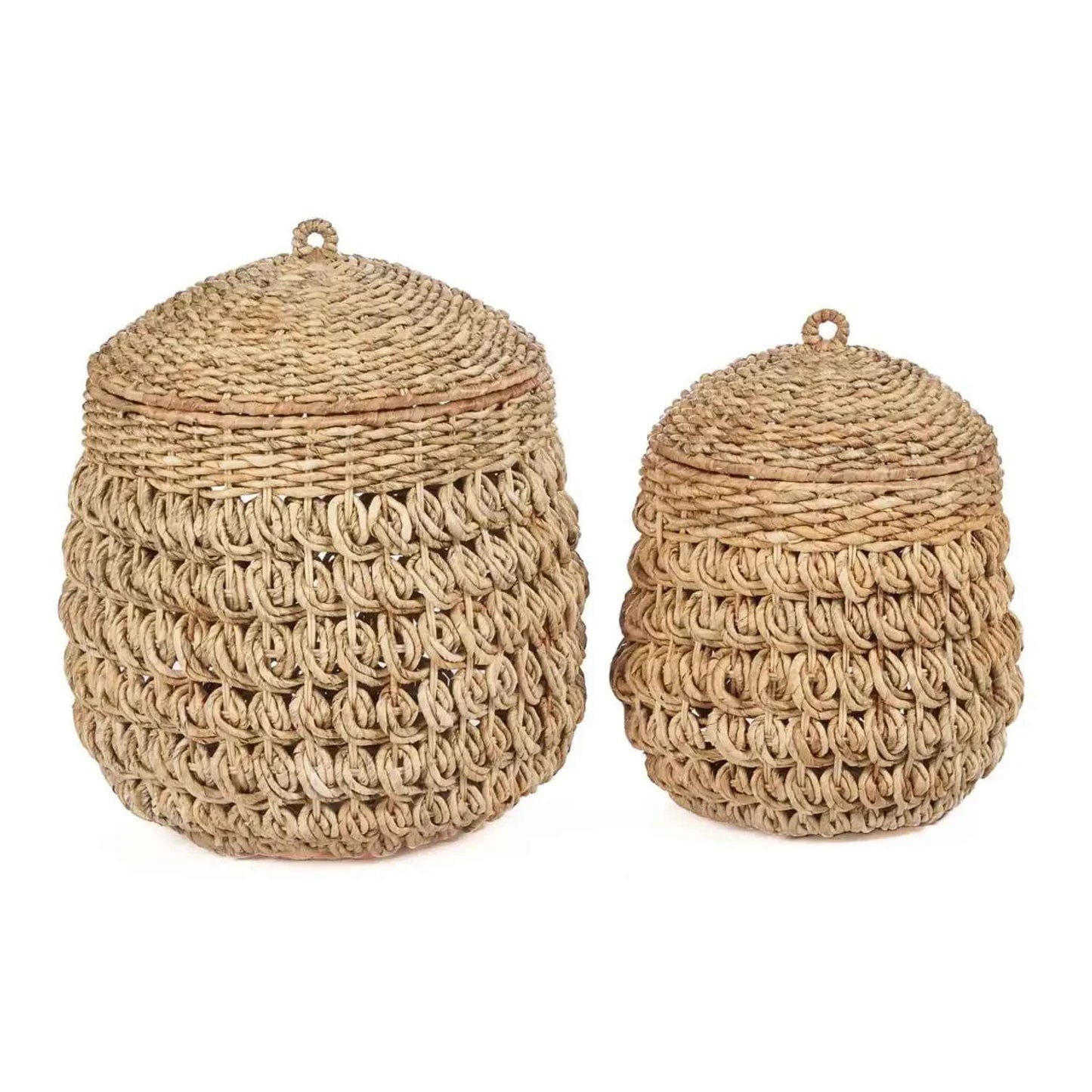 TARAJIH BASKET WITH LID | 2 SIZES | NATURAL