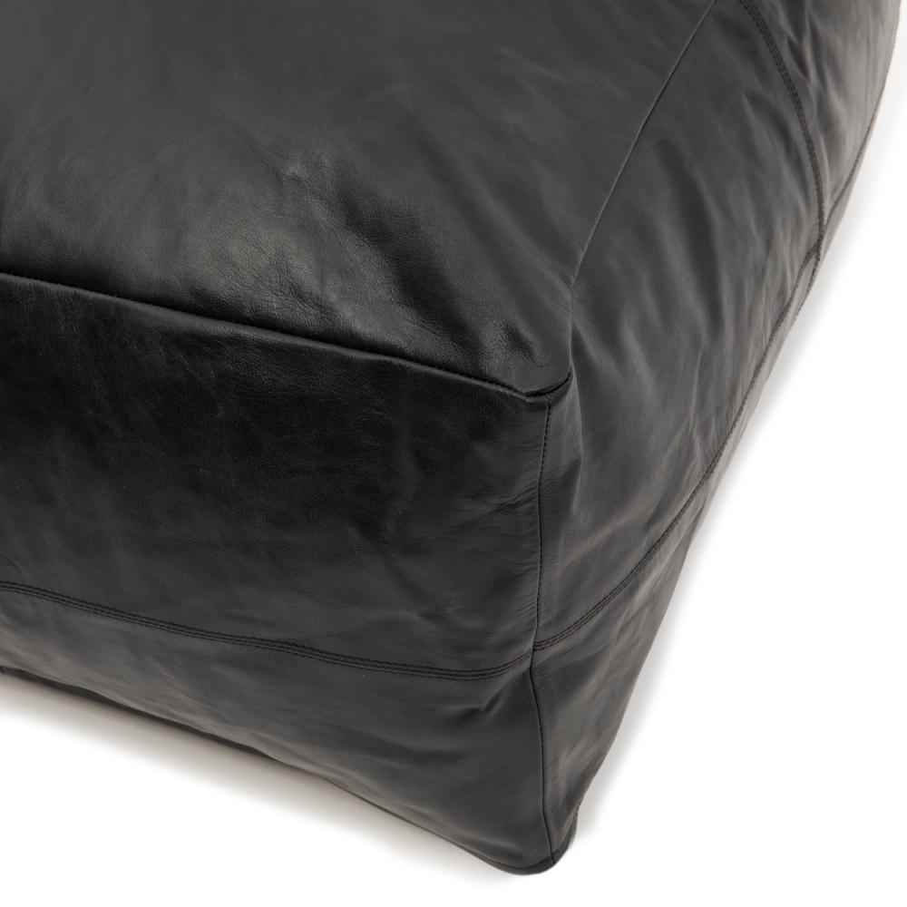LEATHER COLLECTORS POUF OTTOMAN | 3 COLOR CHOICES