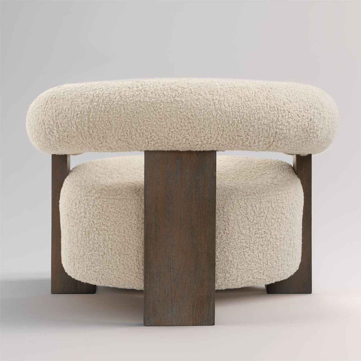 LENNOX FAUX SHEARLING ARM CHAIR