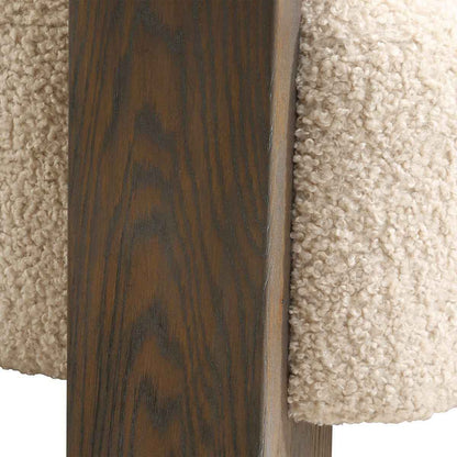 LENNOX FAUX SHEARLING ARM CHAIR