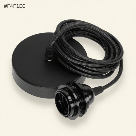 LIGHT FITTING | BLACK | SINGLE