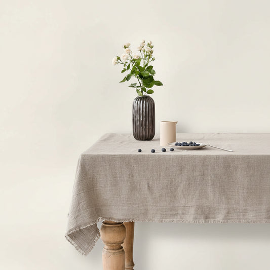 LINEN TABLECLOTH + NAPKINS | NATURAL | 180 X 300 CM