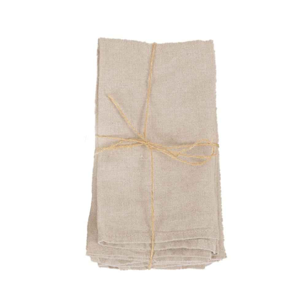 LINEN TABLECLOTH + NAPKINS | NATURAL | 180 X 300 CM
