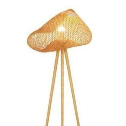 LIPS WOVEN BAMBOO FLOOR LAMP | NATURAL