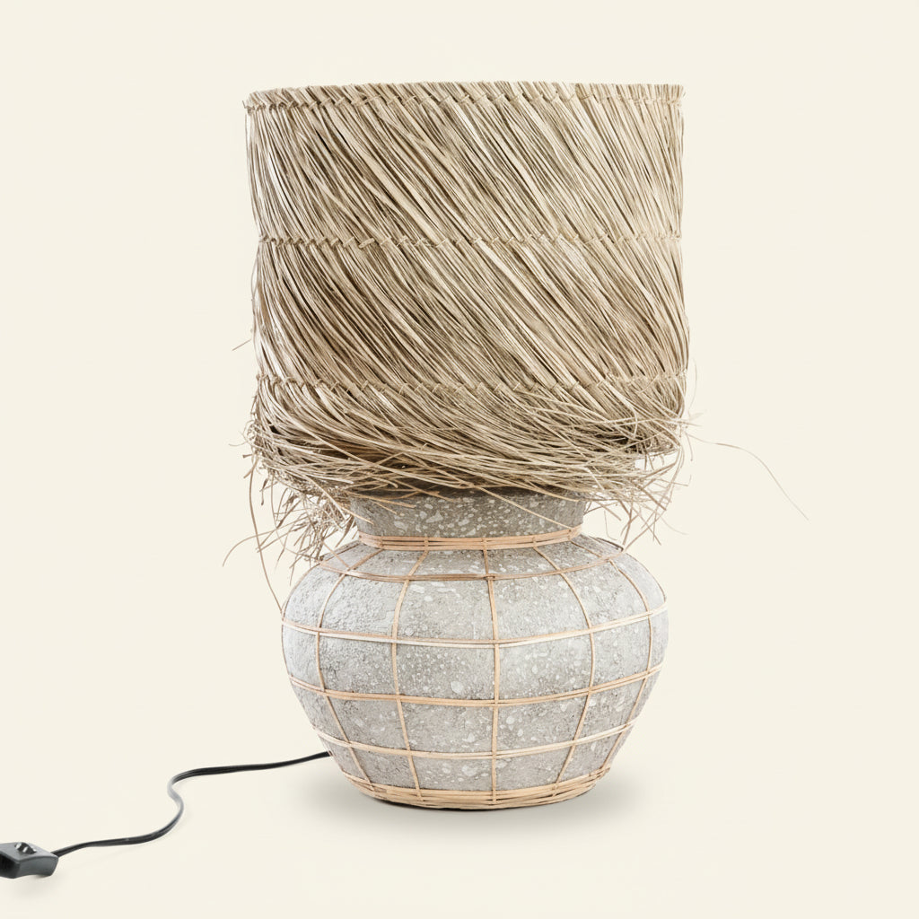 LIPSI TABLE LAMP | NATURAL + CONCRETE