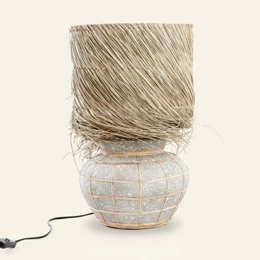 LIPSI TABLE LAMP | NATURAL + CONCRETE