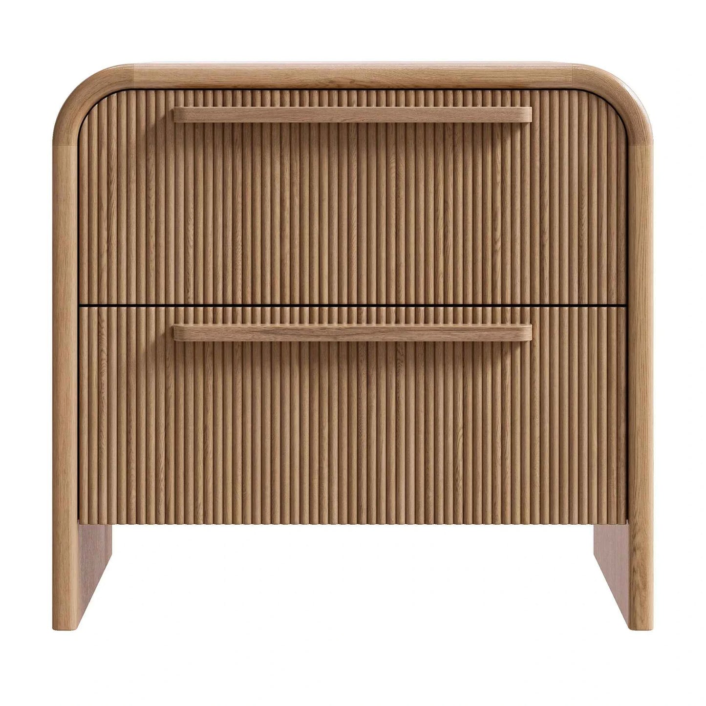 FLYNN (BED)SIDE TABLE | 2-DRAWER | NATURAL OAK