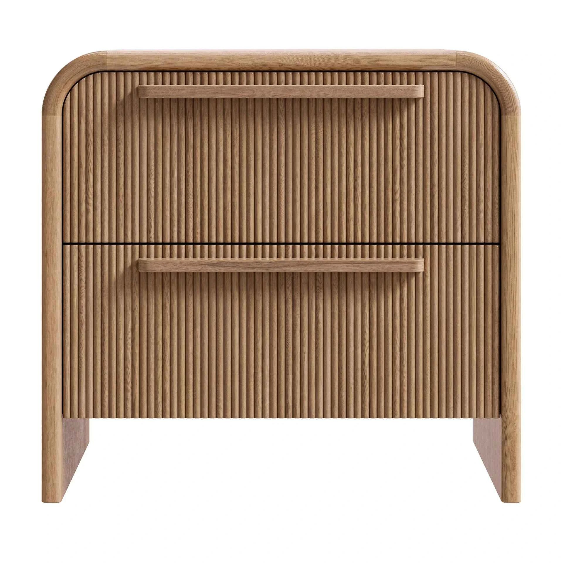 FLYNN (BED)SIDE TABLE | 2-DRAWER | NATURAL OAK