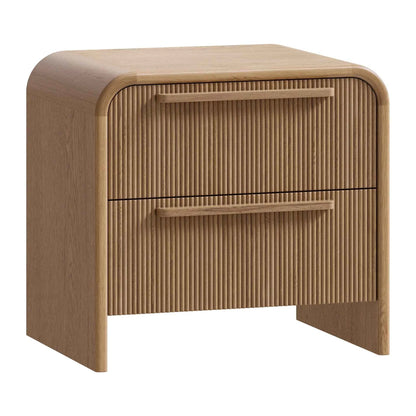 FLYNN (BED)SIDE TABLE | 2-DRAWER | NATURAL OAK