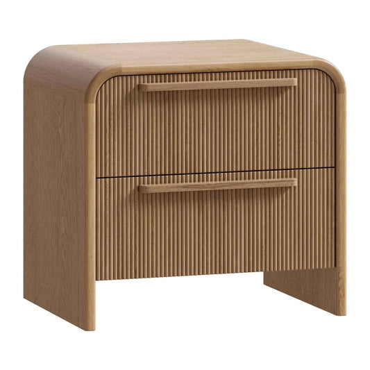 FLYNN (BED)SIDE TABLE | 2-DRAWER | NATURAL OAK