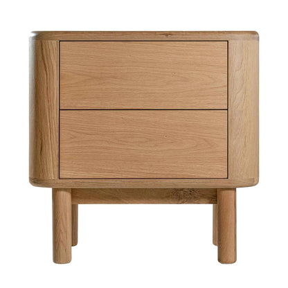 MOLLY (BED)SIDE TABLE | 2-DRAWERS | NATURAL OAK