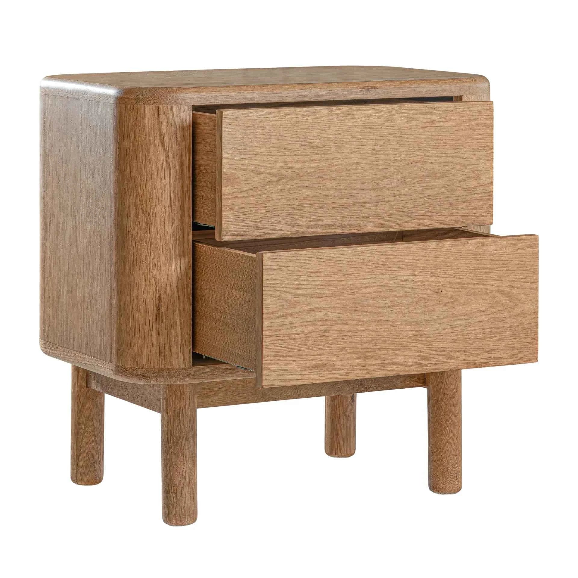 MOLLY (BED)SIDE TABLE | 2-DRAWERS | NATURAL OAK