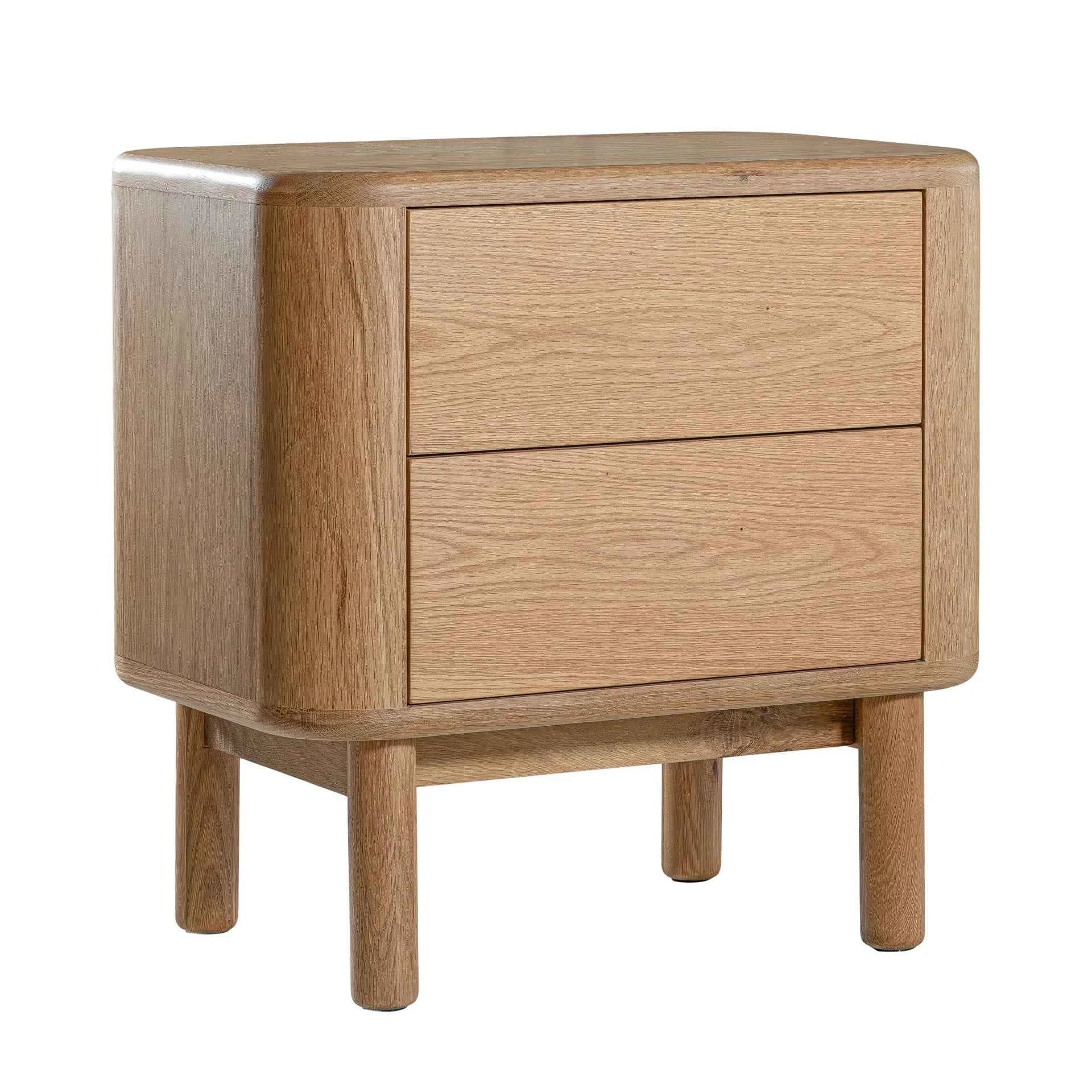 MOLLY (BED)SIDE TABLE | 2-DRAWERS | NATURAL OAK