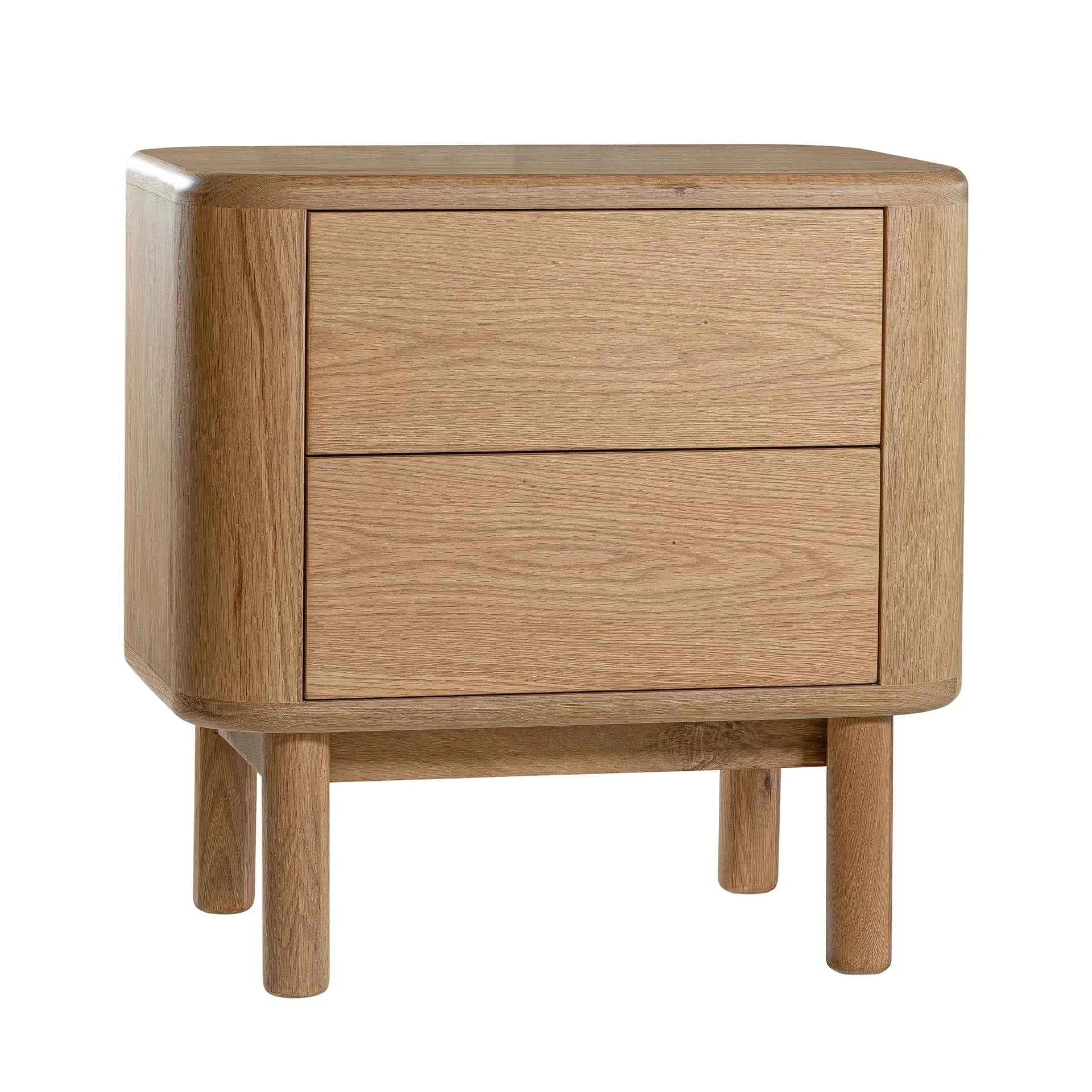 MOLLY (BED)SIDE TABLE | 2-DRAWERS | NATURAL OAK