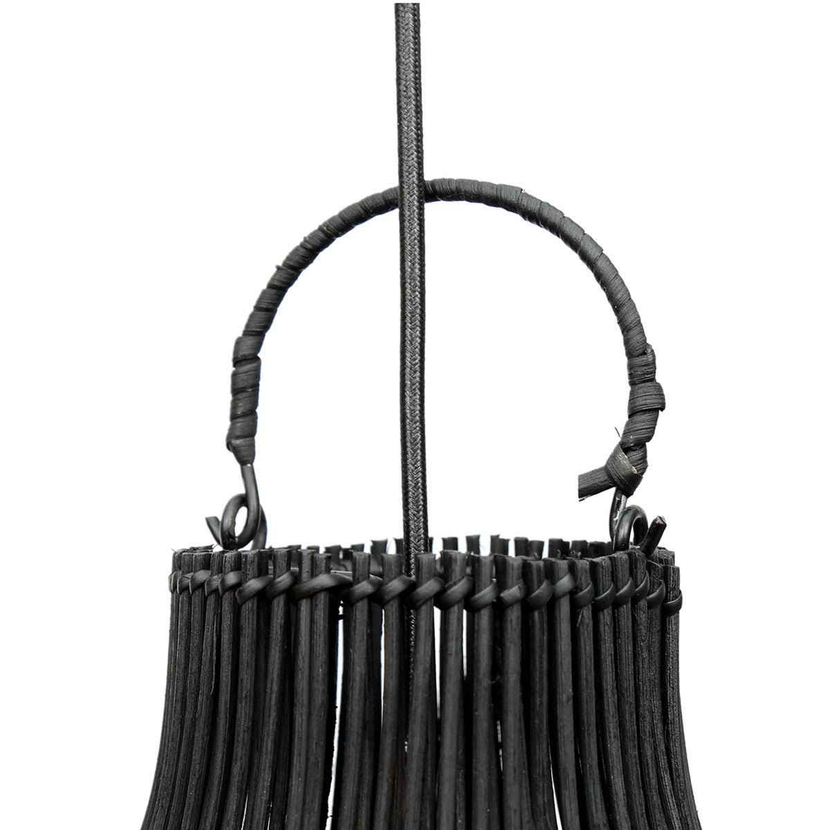 LOBSTER TRAP PENDANT / BLACK RATTAN