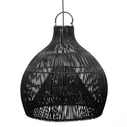 LOBSTER TRAP PENDANT / BLACK RATTAN