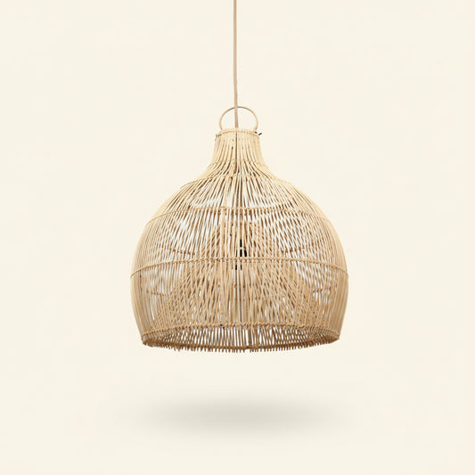 LOBSTER TRAP PENDANT / NATURAL RATTAN